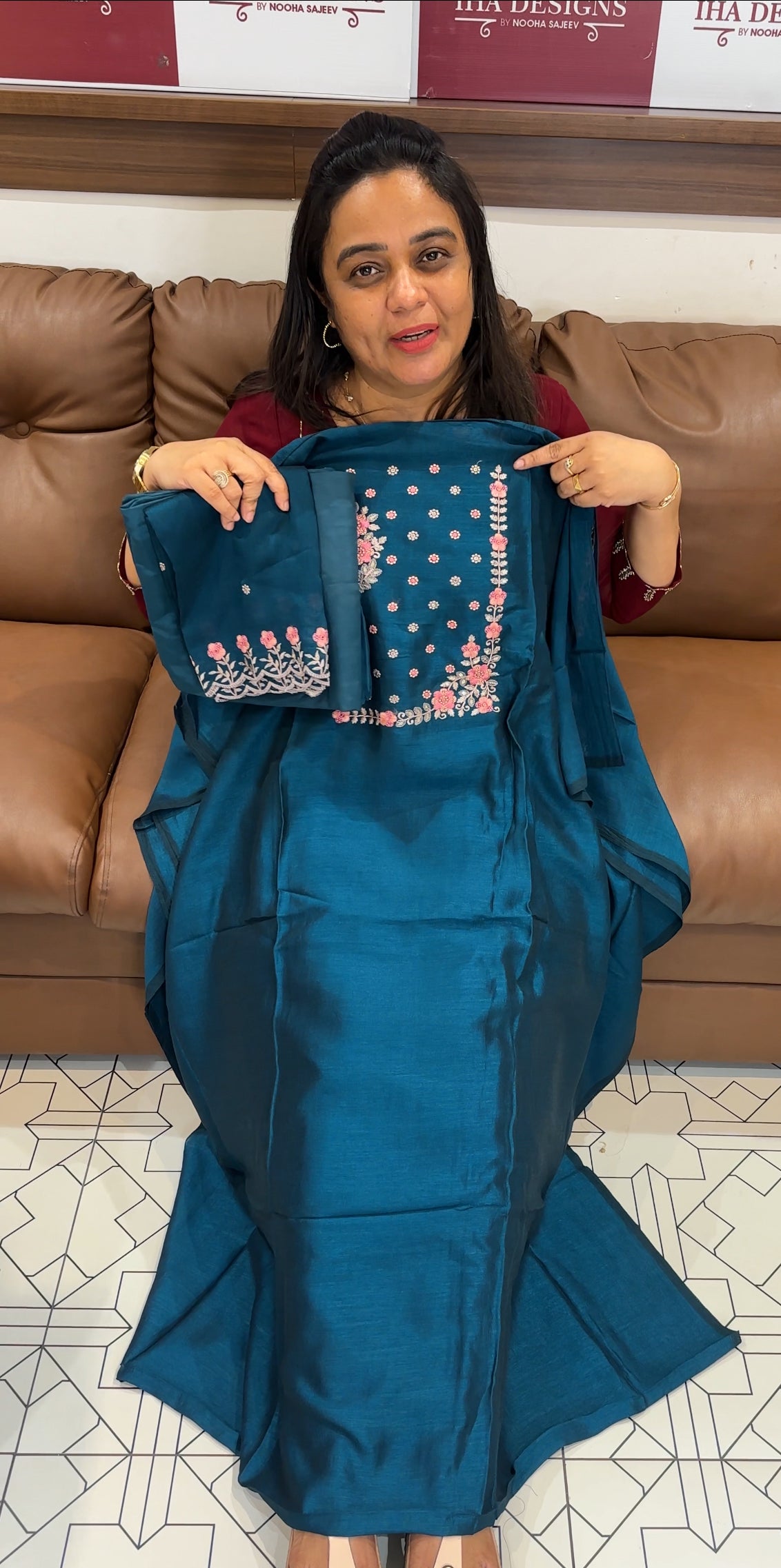 SEMI RAW SILK  UNSTITCHED SALWAR SUITS - IHA 28039