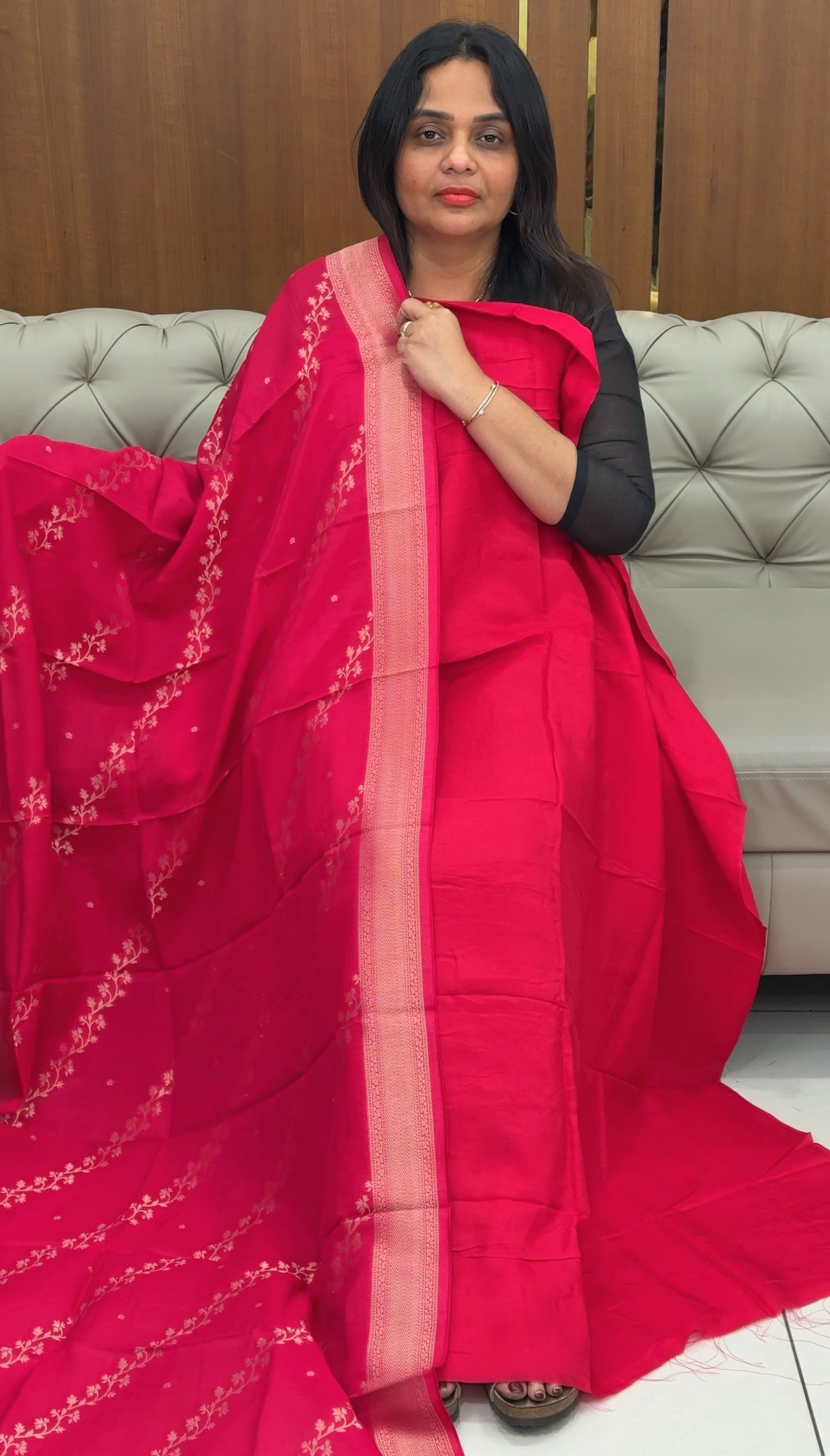 IHA'S IN-HOUSE SILK BANARASI UNSTITCHED SALWAR SUITS - IHA 30660