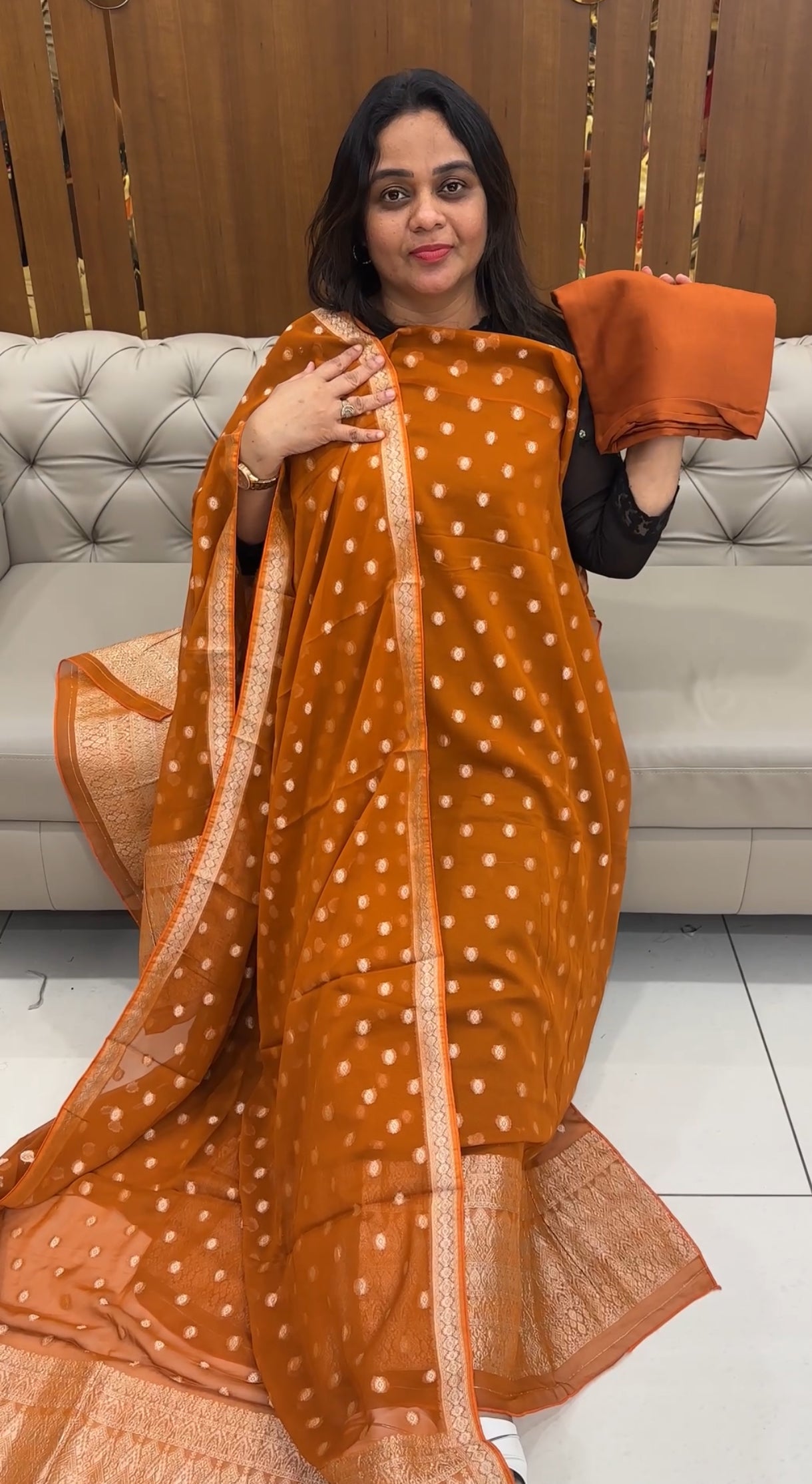 BANARASI UNSTITCHED SALWAR SUITS - IHA 28411