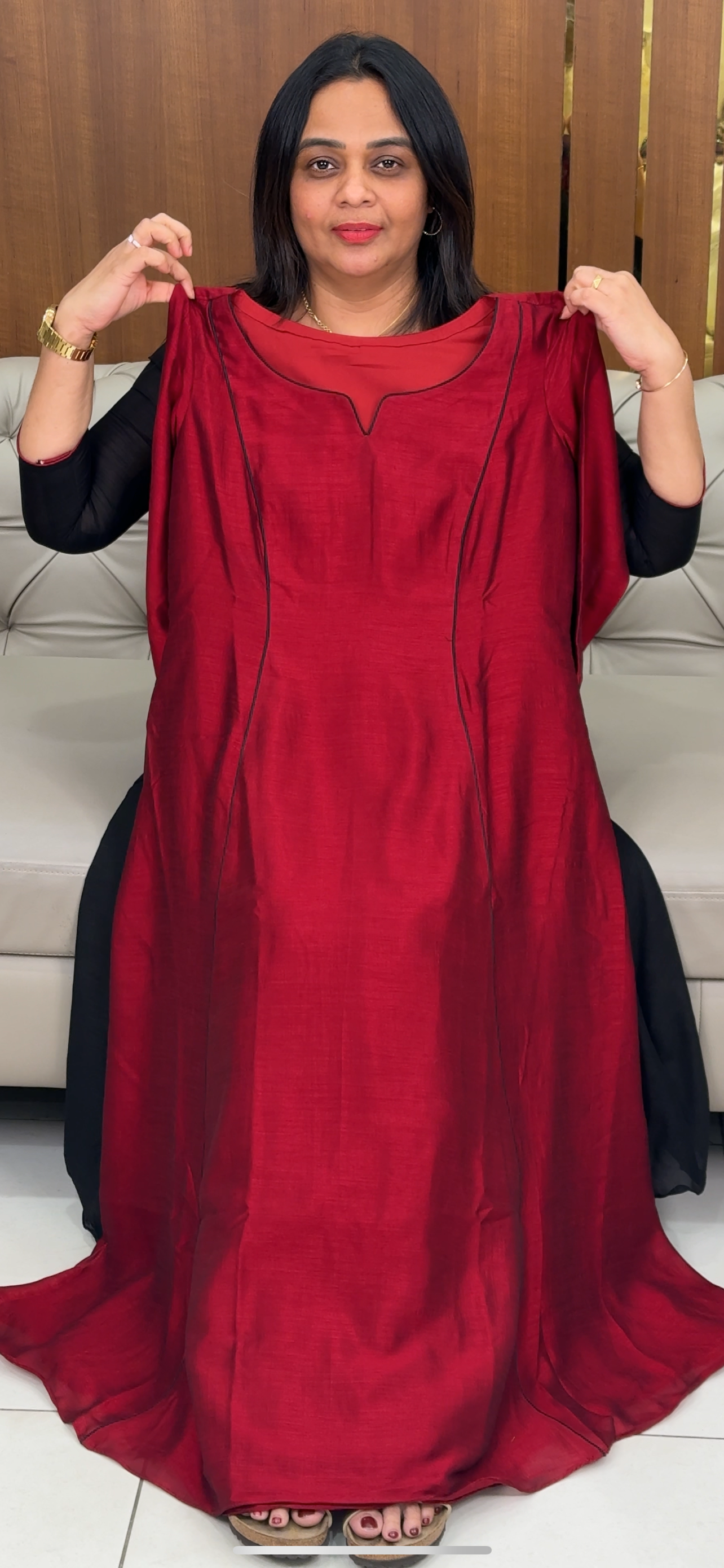 IHA'S IN-HOUSE LONG ALINE TOPS - IHA 29751