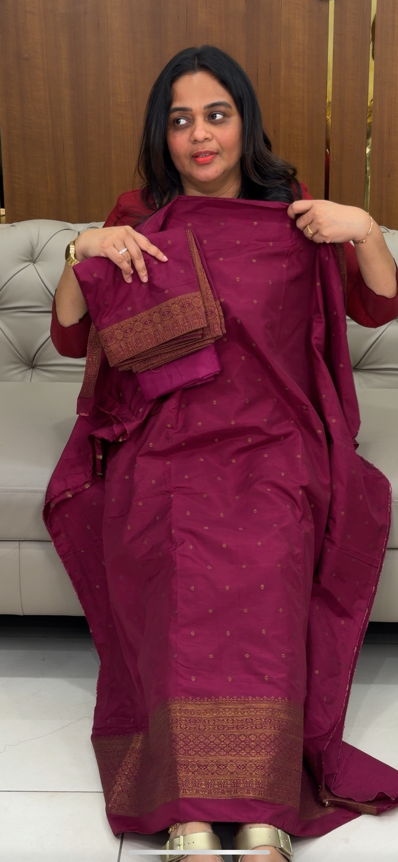 SEMI BANARASI UNSTITCHED SALWAR SUITS - IHA 29852