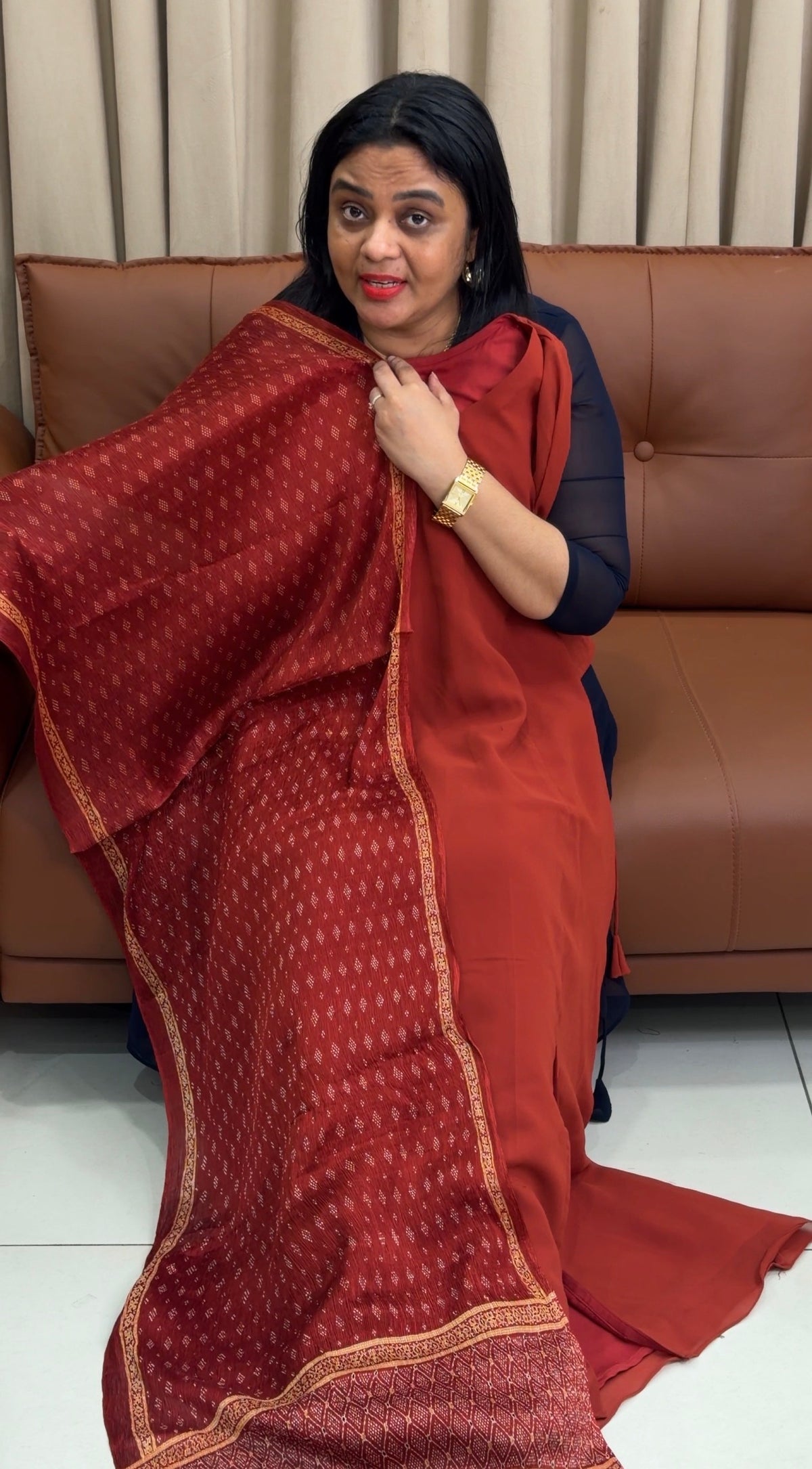 IHA'S IN-HOUSE ALINE TOP AND DUPATTA - IHA 35426