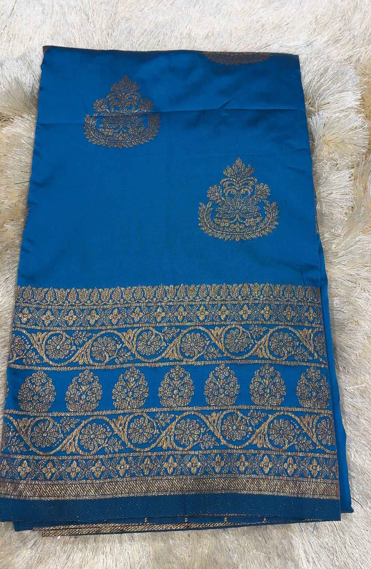 SEMI BANARASI SAREES - IHA 27779