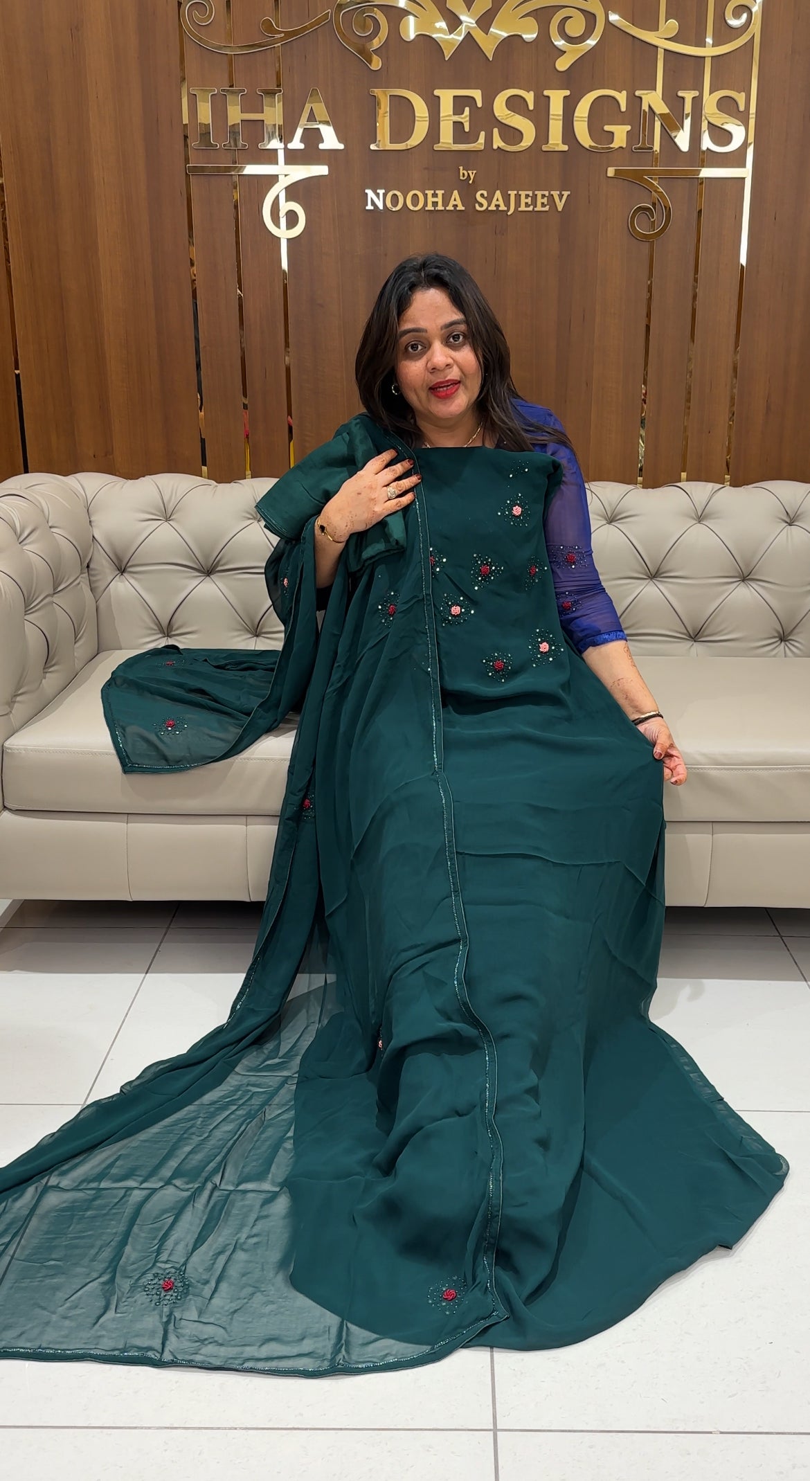 VISCOSE GEORGETTE UNSTITCHED SALWAR SUITS - IHA 23879