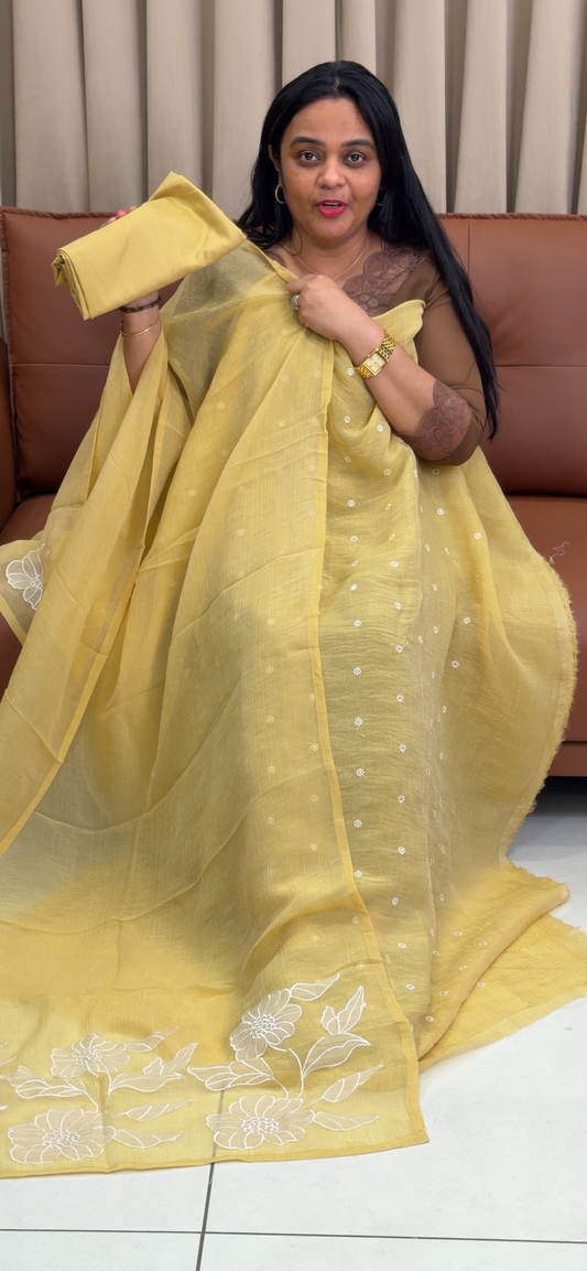 CRUSHED TISSUE UNSTITCHED SALWAR SUITS - IHA 35324