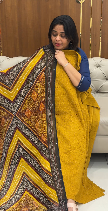 COTTON HAKOBA UNSTITCHED SALWAR SUITS- IHA 28809