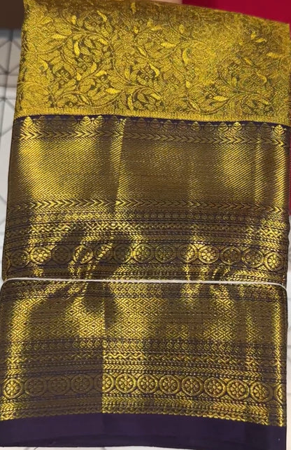 DESIGNER TISSUE KANCHIPURAM SAREES - IHA 18638