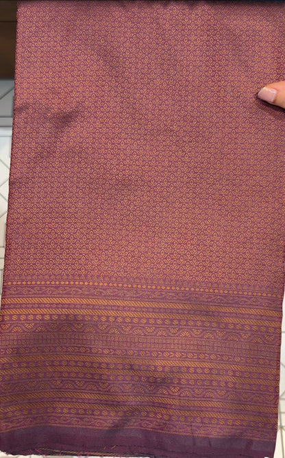 SEMI BANARASI SAREE - IHA 18238