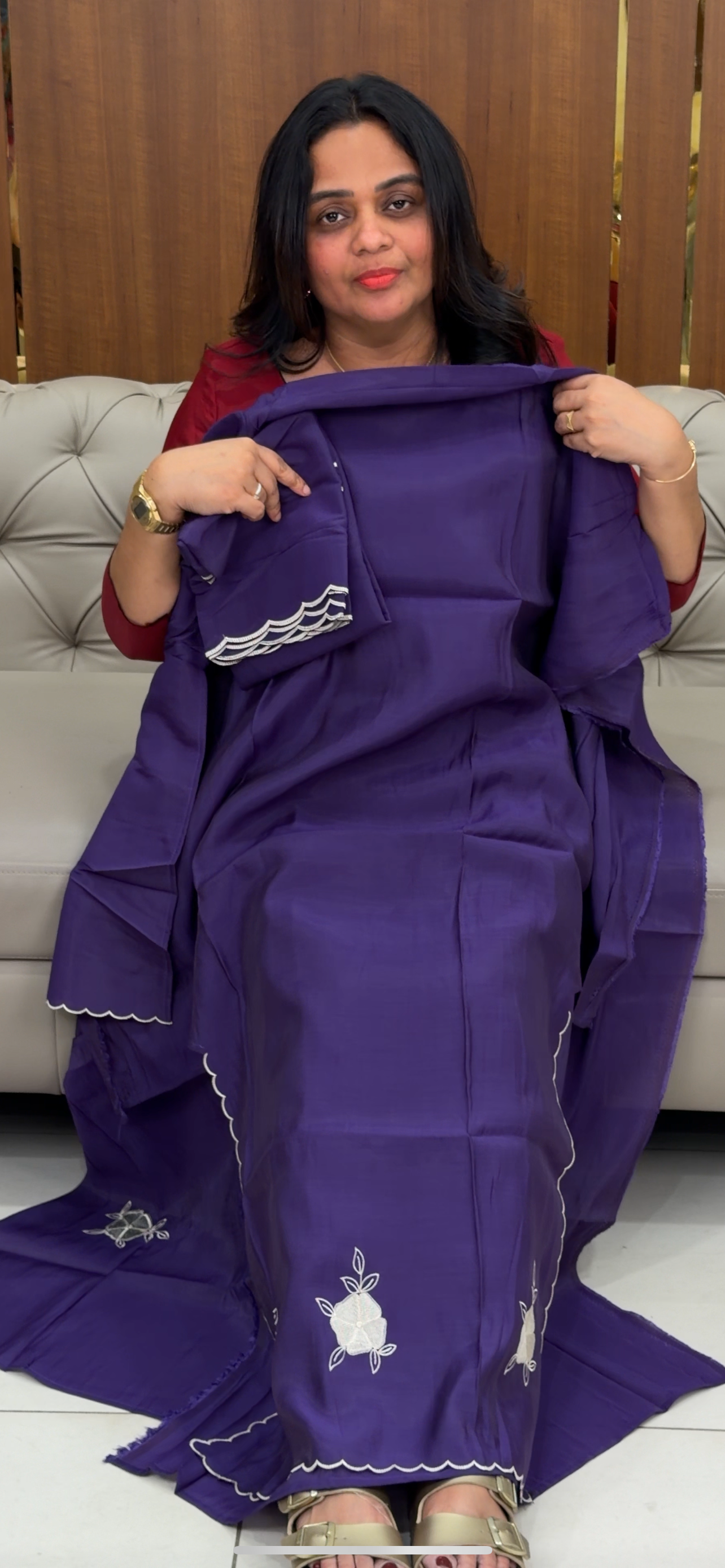 FORWARD MALAI CHANDERI UNSTITCHED SALWAR SUITS - IHA 29851