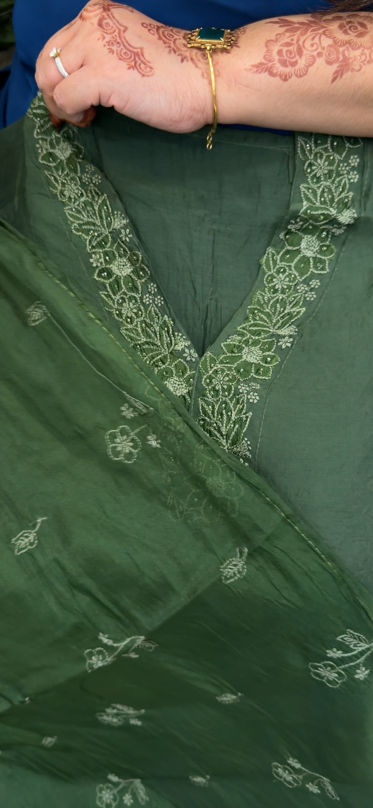 MUL CRUSHED UNSTITCHED SALWAR SUITS - IHA 33098
