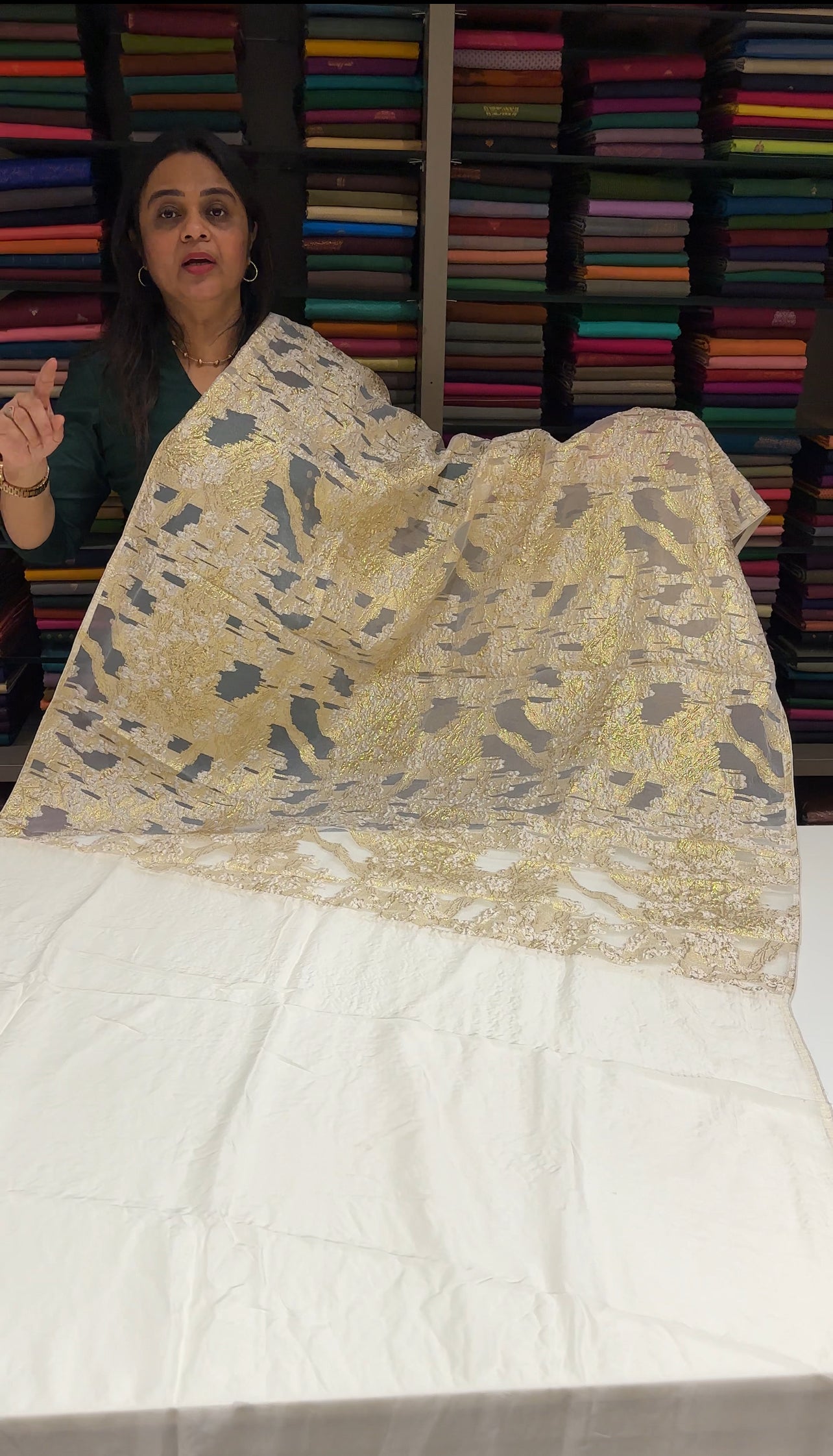 TURKISH ORGANZA SAREES - IHA 28253