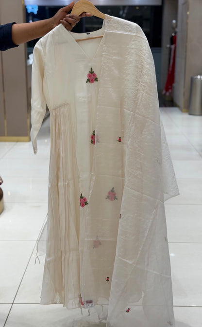 PARTY WEAR TOP,BOTTOM AND DUPATTA - IHA 35423
