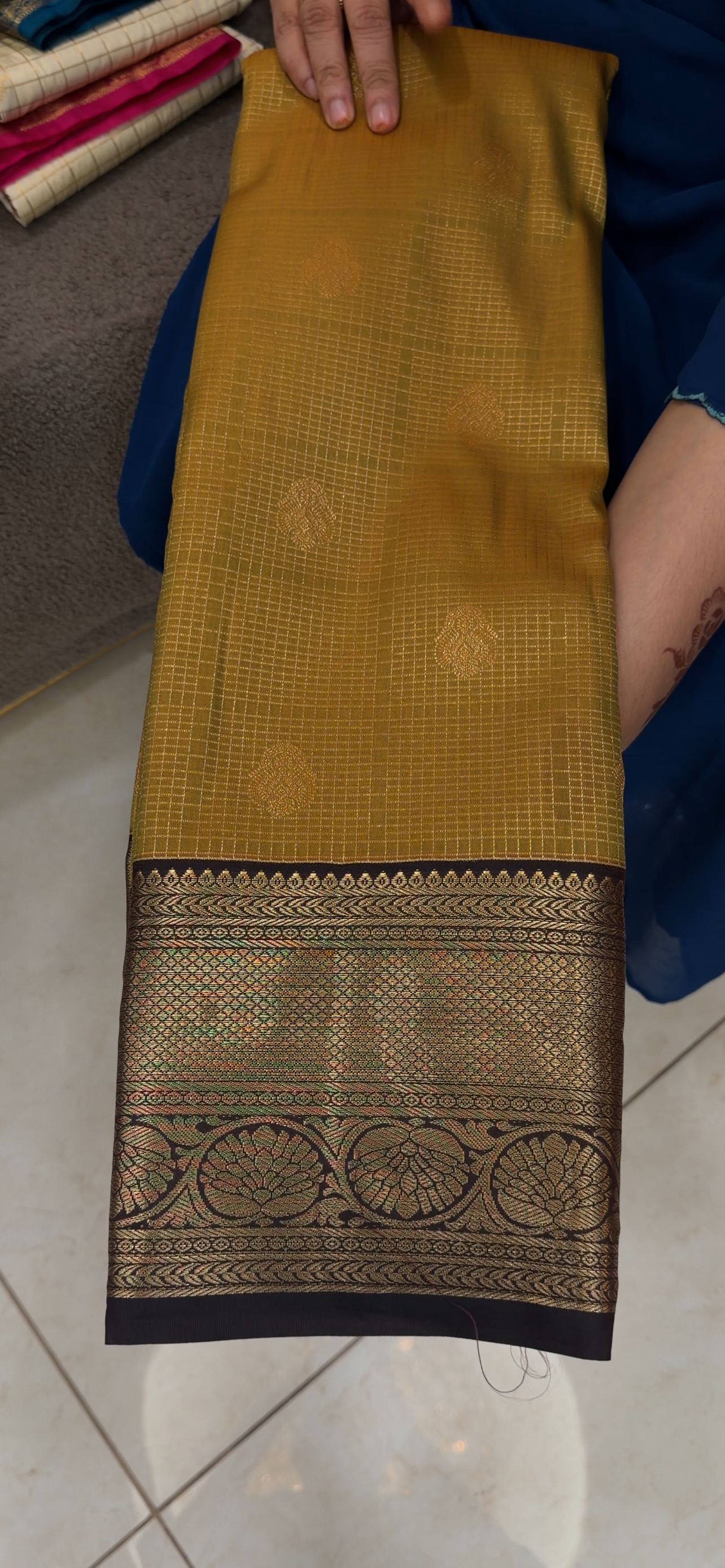 SEMI KANCHIPURAM SAREES -  IHA 33084