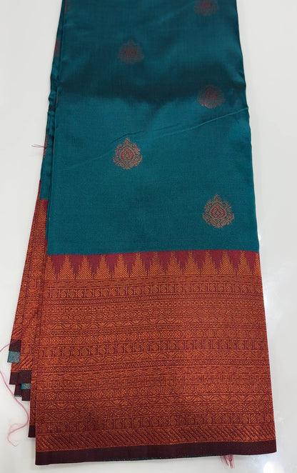 SEMI SOFT SILK SAREES - IHA 17190