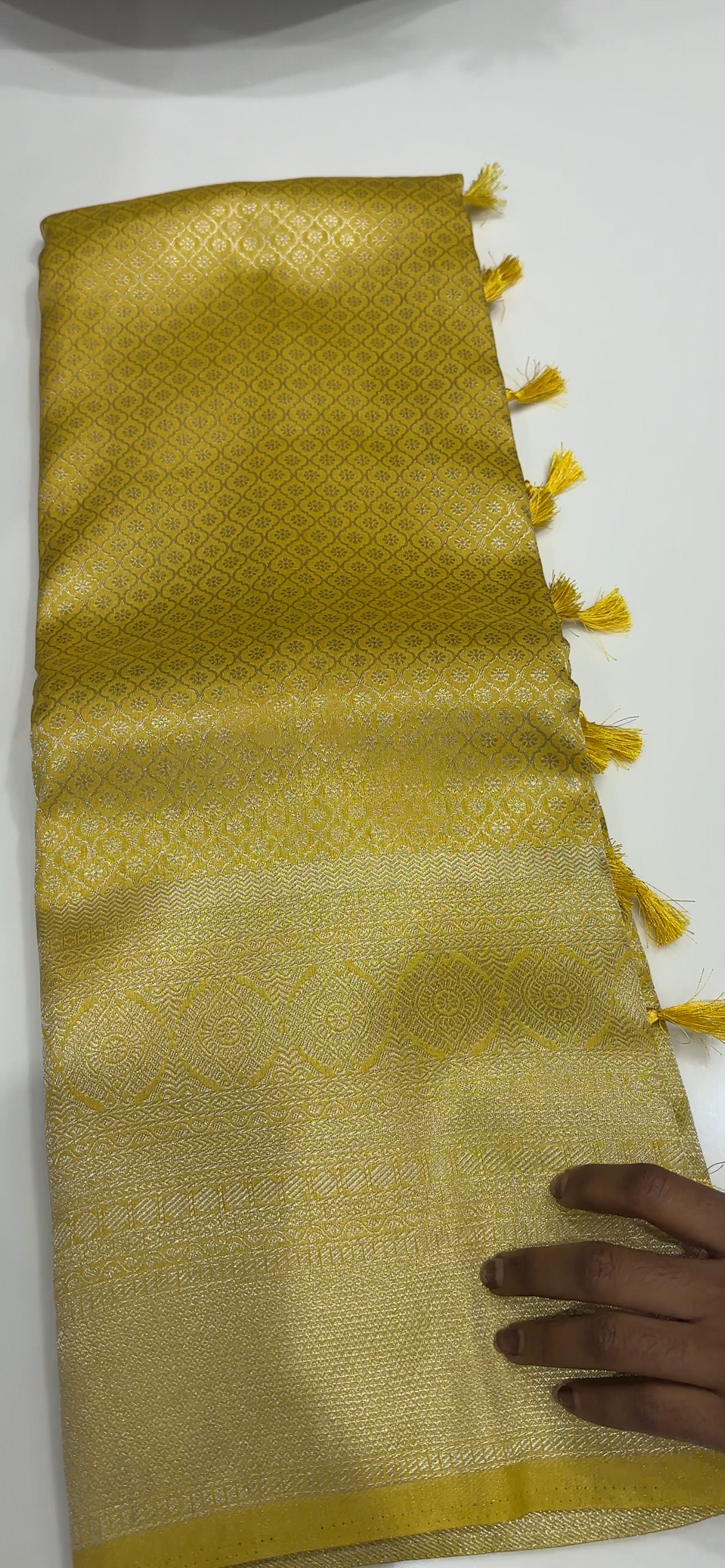 SEMI BROCADE SAREES - IHA 35491