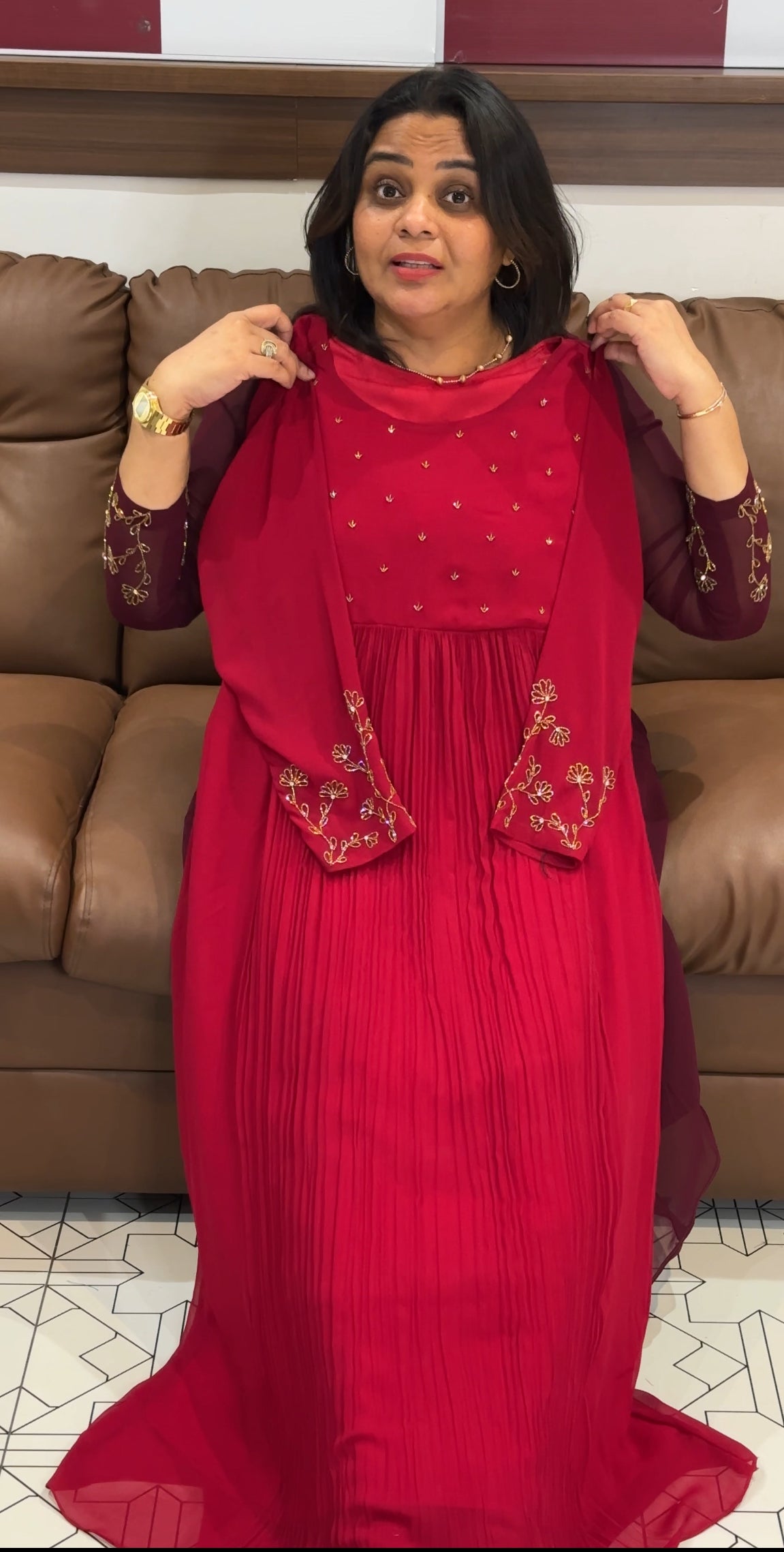 IHA'S IN-HOUSE HAND WORKED ALINE TOPS - IHA 27960