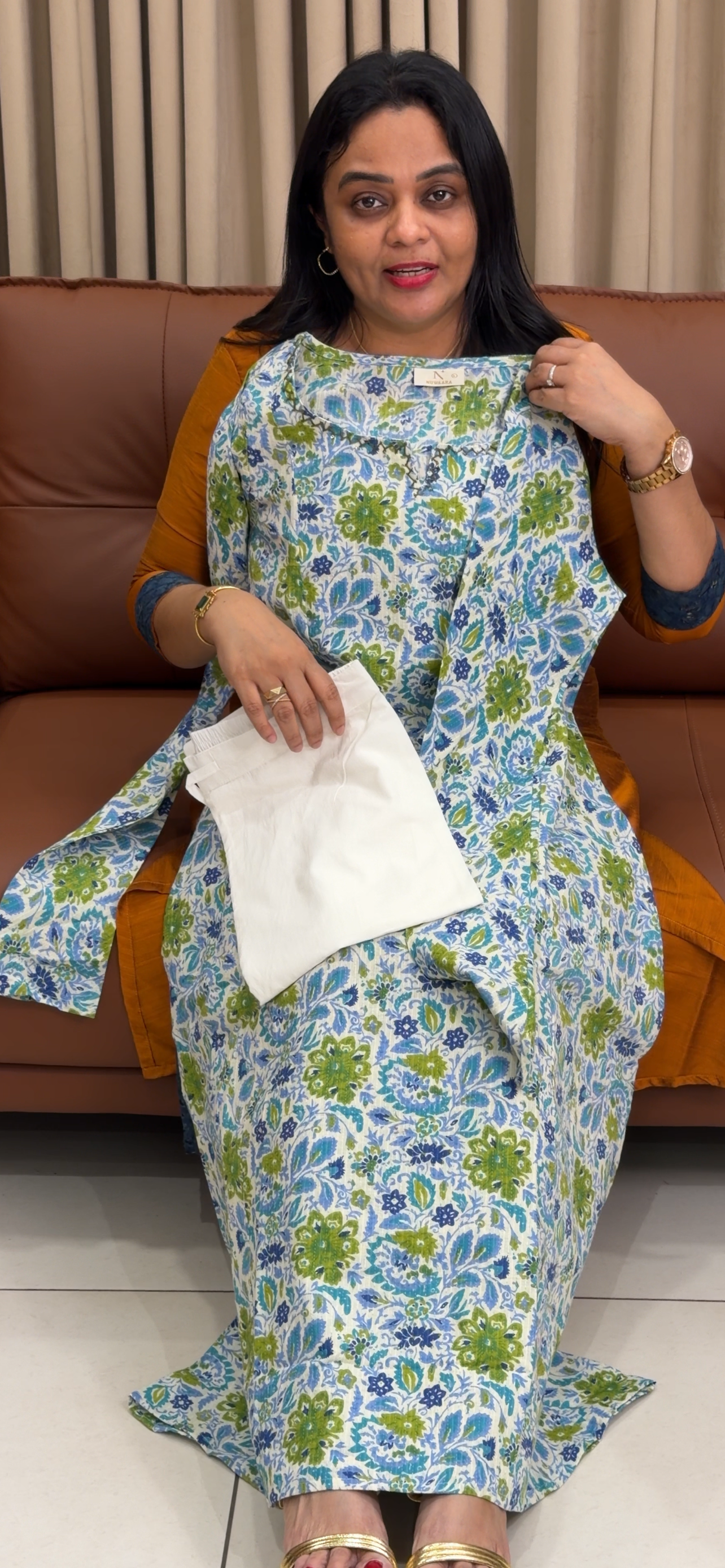 PRINTED COTTON CO-ORDS SETS -  IHA 34351