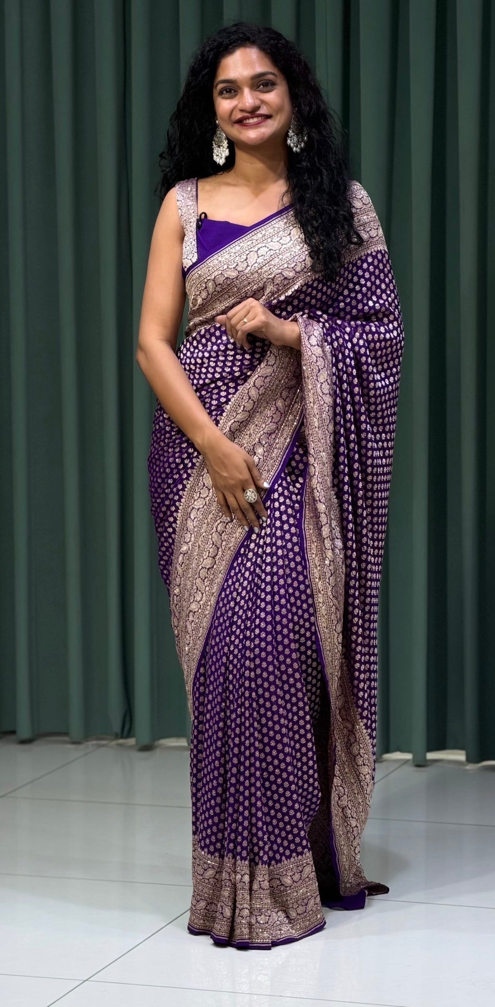 DESIGNER GEORGETTE SAREES - IHA 31313