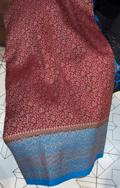 SEMI KATAN SAREE - IHA 17831