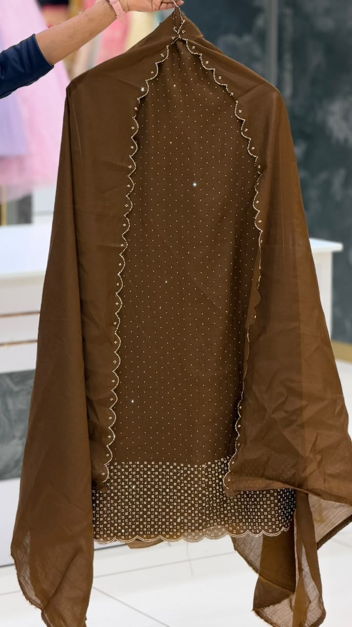 UNSTITCHED SALWAR SUITS - IHA 35981