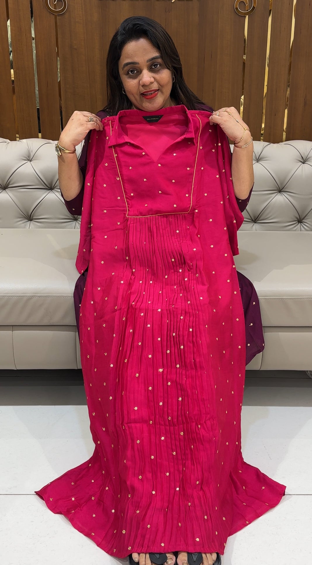 VICHITRA SILK ALINE TOPS - IHA 24589