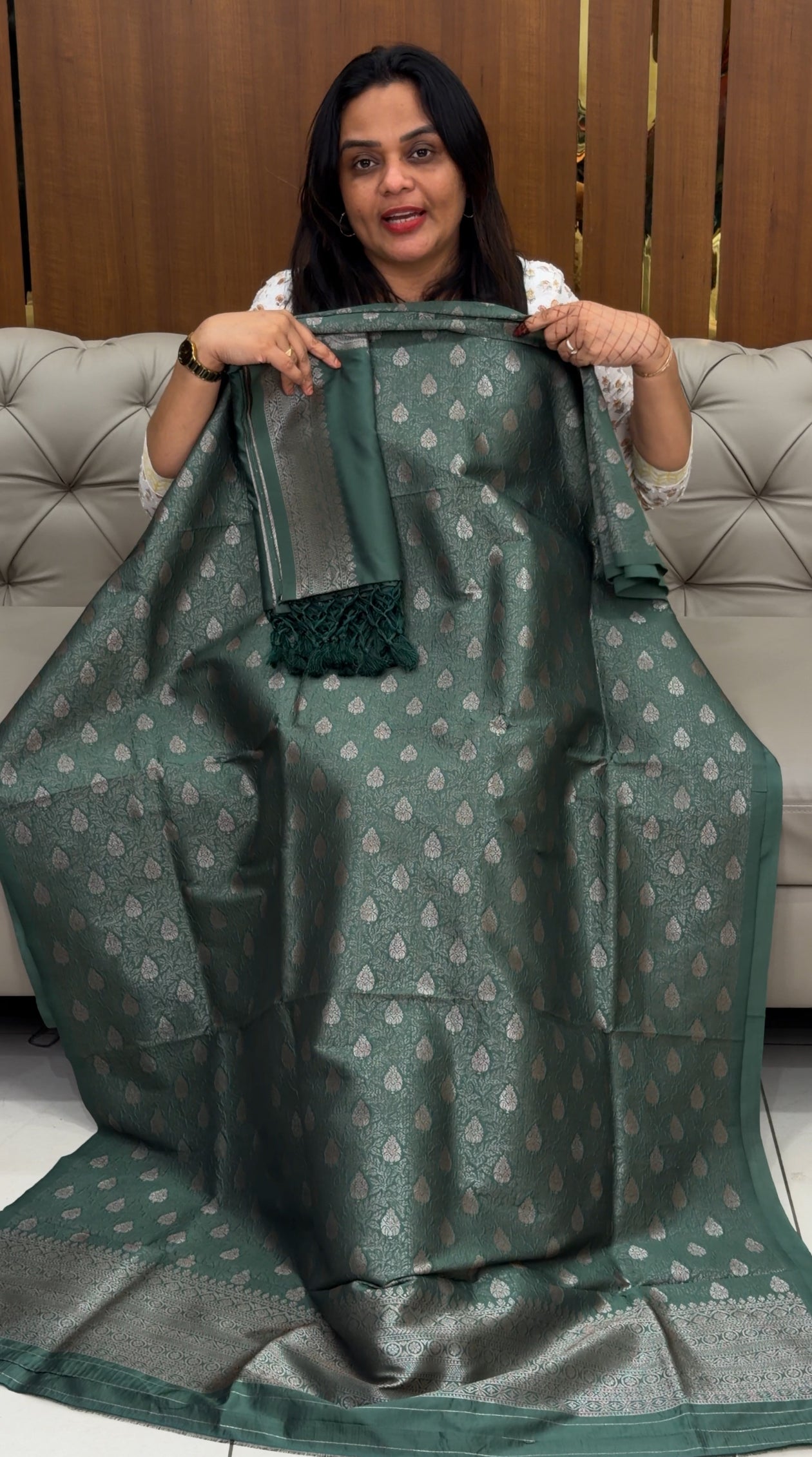 BANARASI UNSTITCHED SALWAR SUITS - IHA 30440