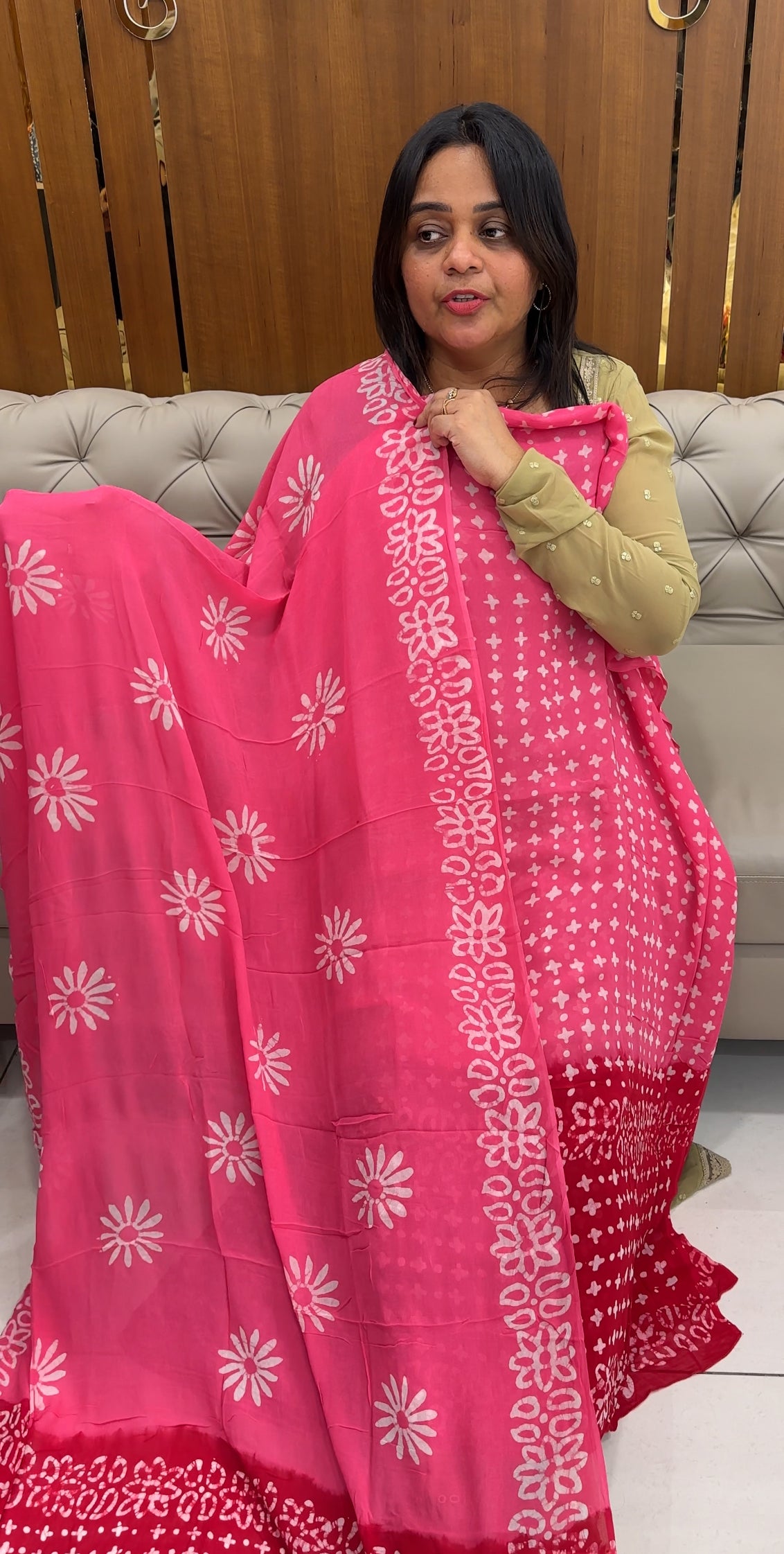 BATIK PRINTED UNSTITCHED SALWAR SUITA - IHA 27038