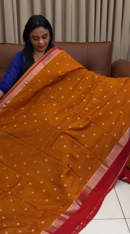 MUL CHANDERI SAREE - IHA 33740