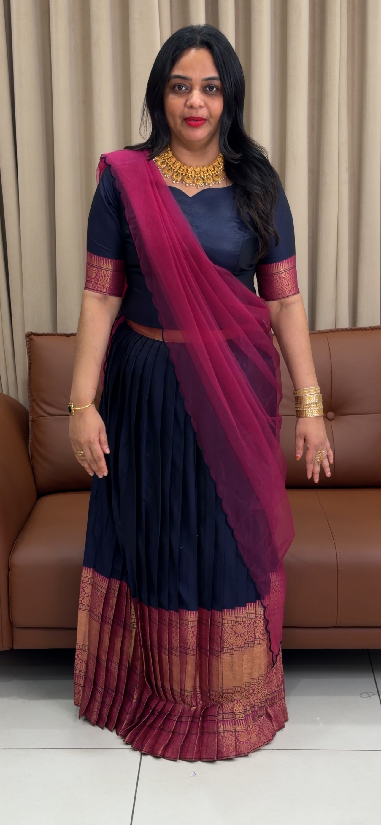 IHA'S IN-HOUSE NET  DUPATTA ONLY  - IHA 34025