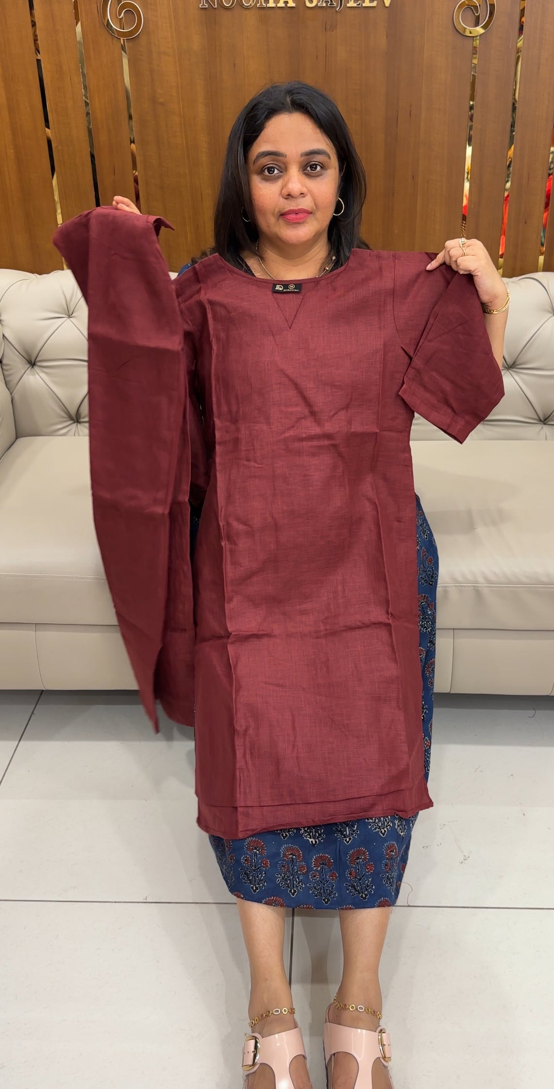 LINEN TOP AND BOTTOM - IHA 26890
