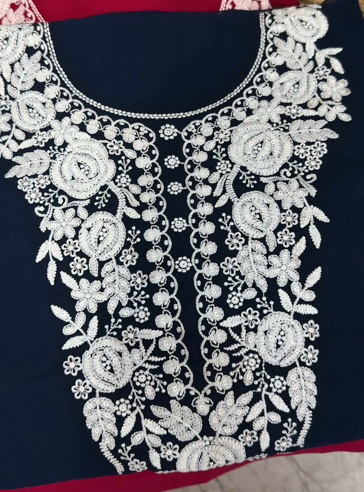 FAUX GEORGETTE UNSTITCHED SALWAR SUITS - IHA 26933