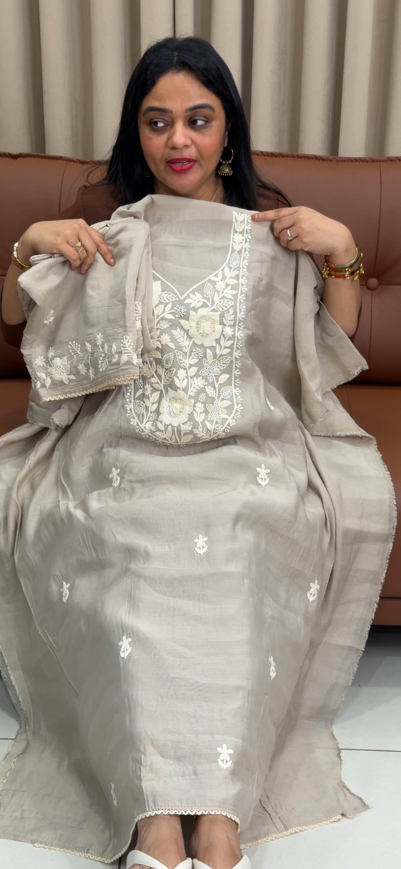 FORWARD MUL CHANDERI UNSTITCHED SALWAR SUITS - IHA 33918
