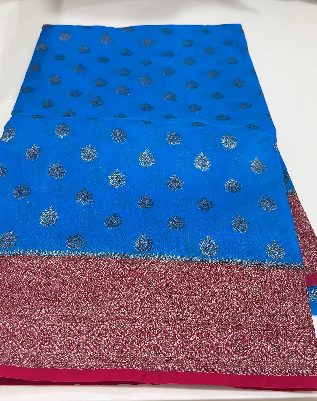 SEMI BANARASI SAREES - IHA 16795