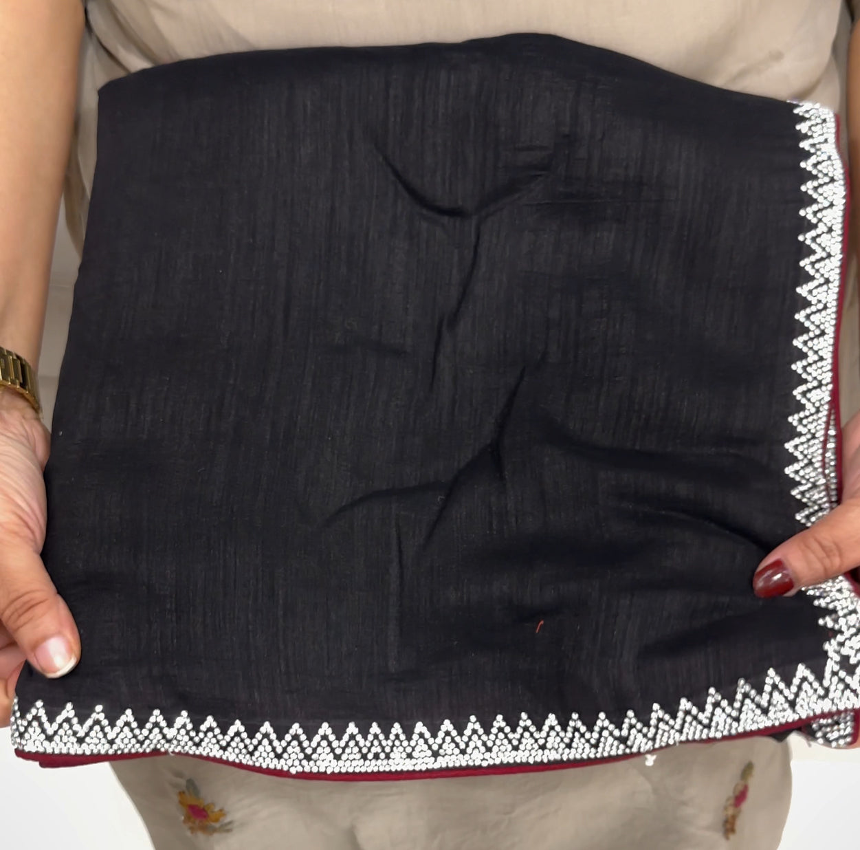 SEMI RAW SILK SAREES - IHA 27036