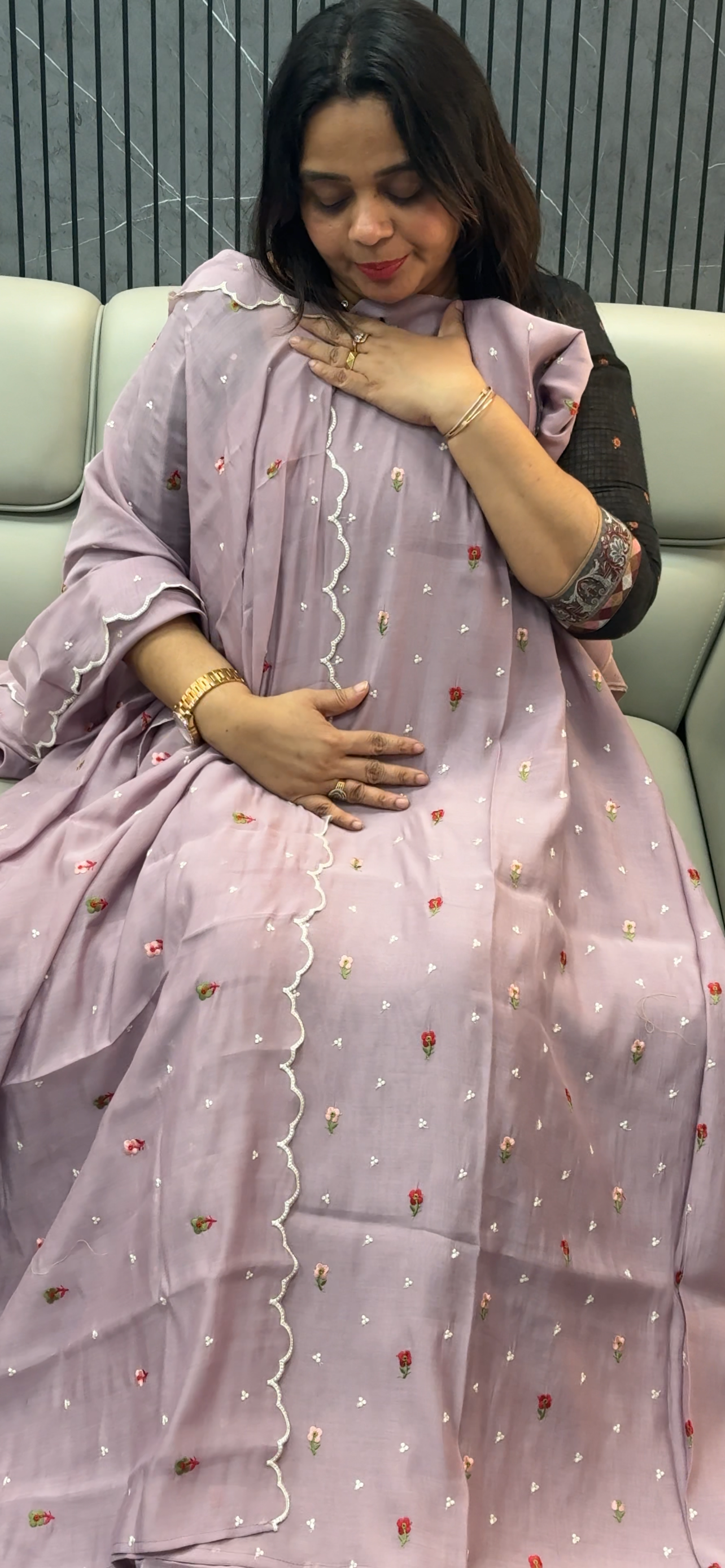 FORWARD MALAI CHANDERI UNSTITCHED SALWAR SUITS - IHA 28790