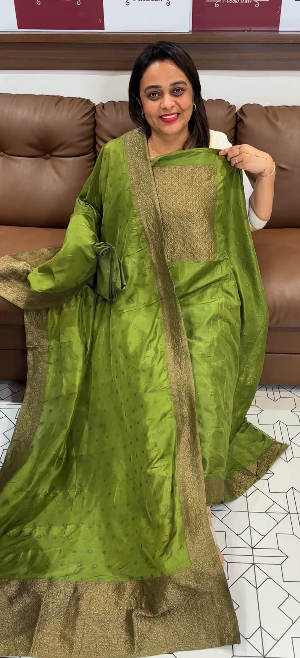 FORWARD SEMI BANARSI UNSTITCHED SALWAR SUITS - IHA 24696