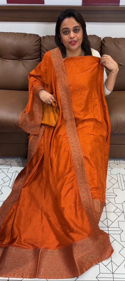 FORWARD SEMI BANARSI UNSTITCHED SALWAR SUITS - IHA 24696