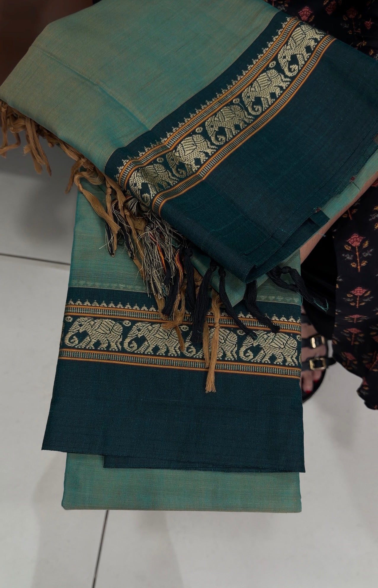 HANDLOOM COTTON UNSTITCHED SALWAR SUITS - IHA 34541