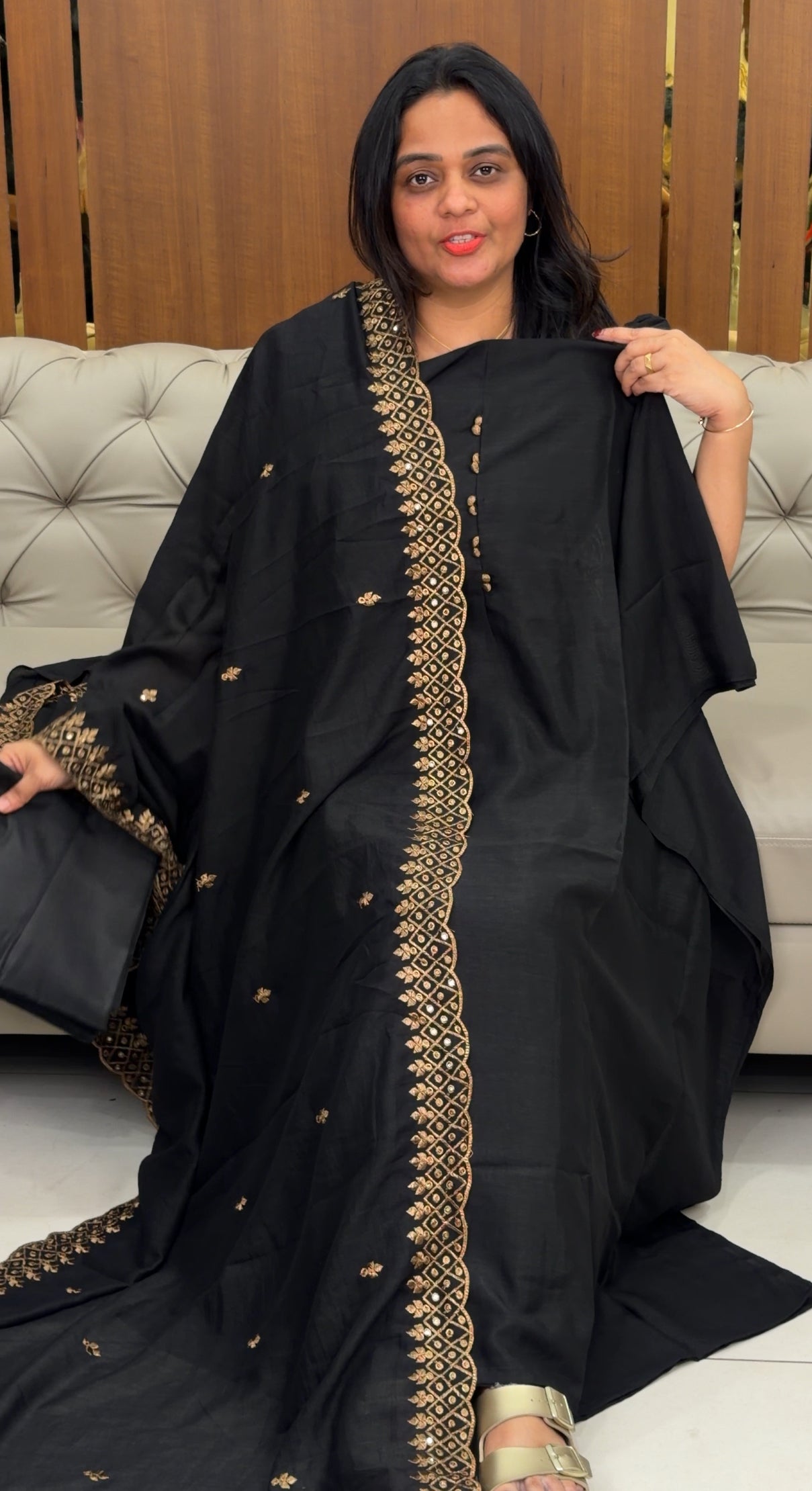 SEMI RAW SILK UNSTITCHED SALWAR SUITS - IHA 29869