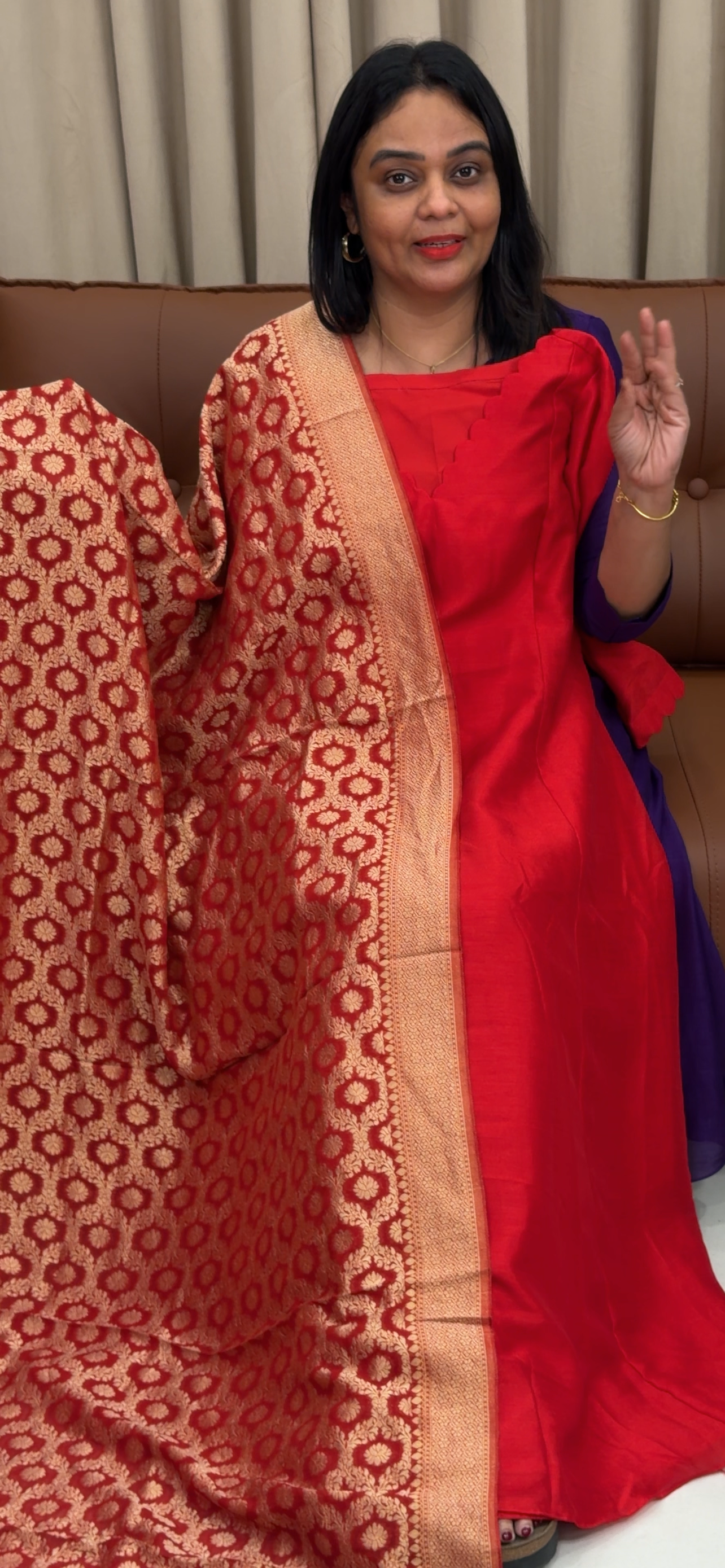 IHA'S IN-HOUSE TOP AND DUPATTA - IHA 33432