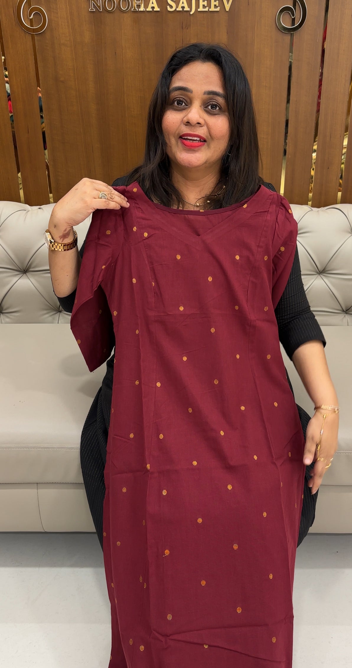 HANDLOOM COTTON ALINE TOPS  - IHA 26350