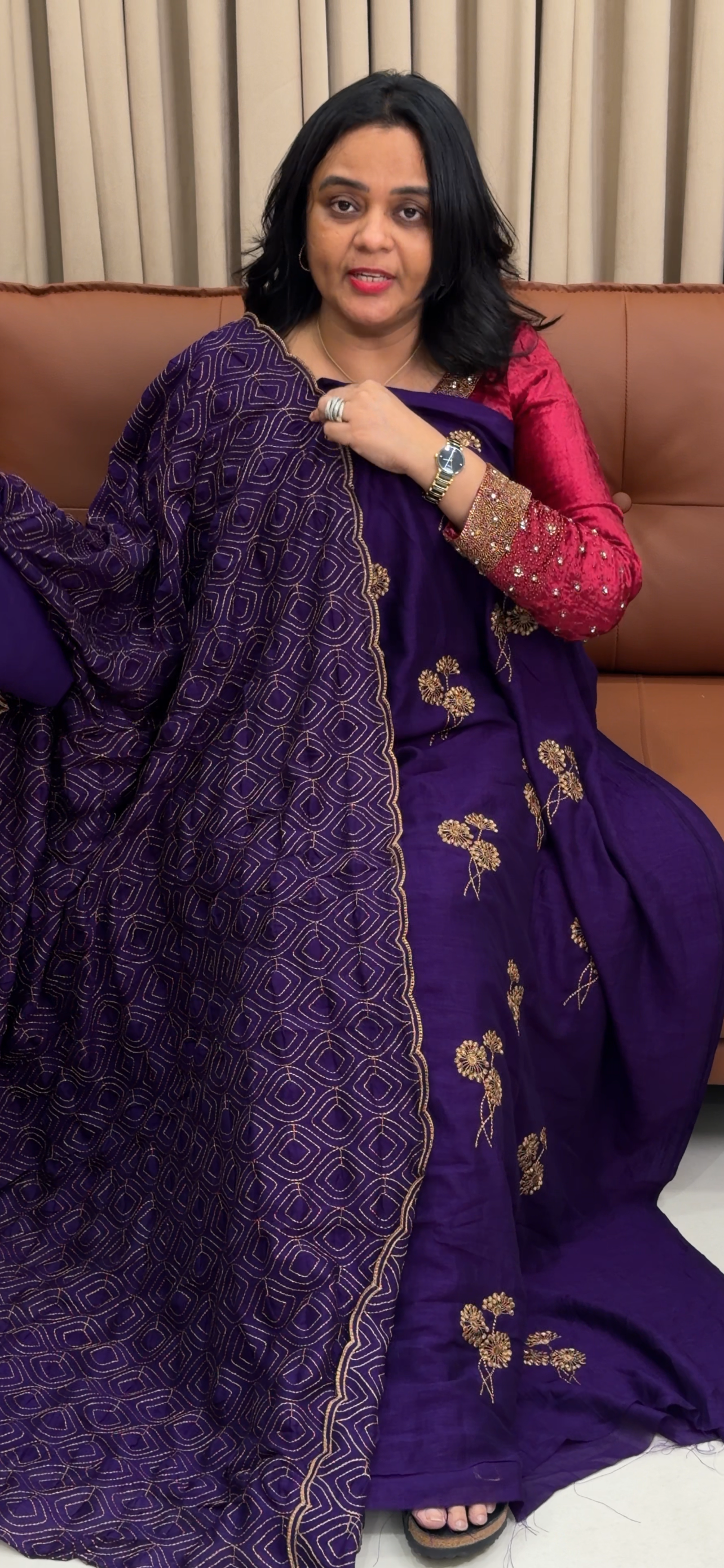 SEMI RAW SILK UNSTITCHED SALWAR SUITS - IHA 35055