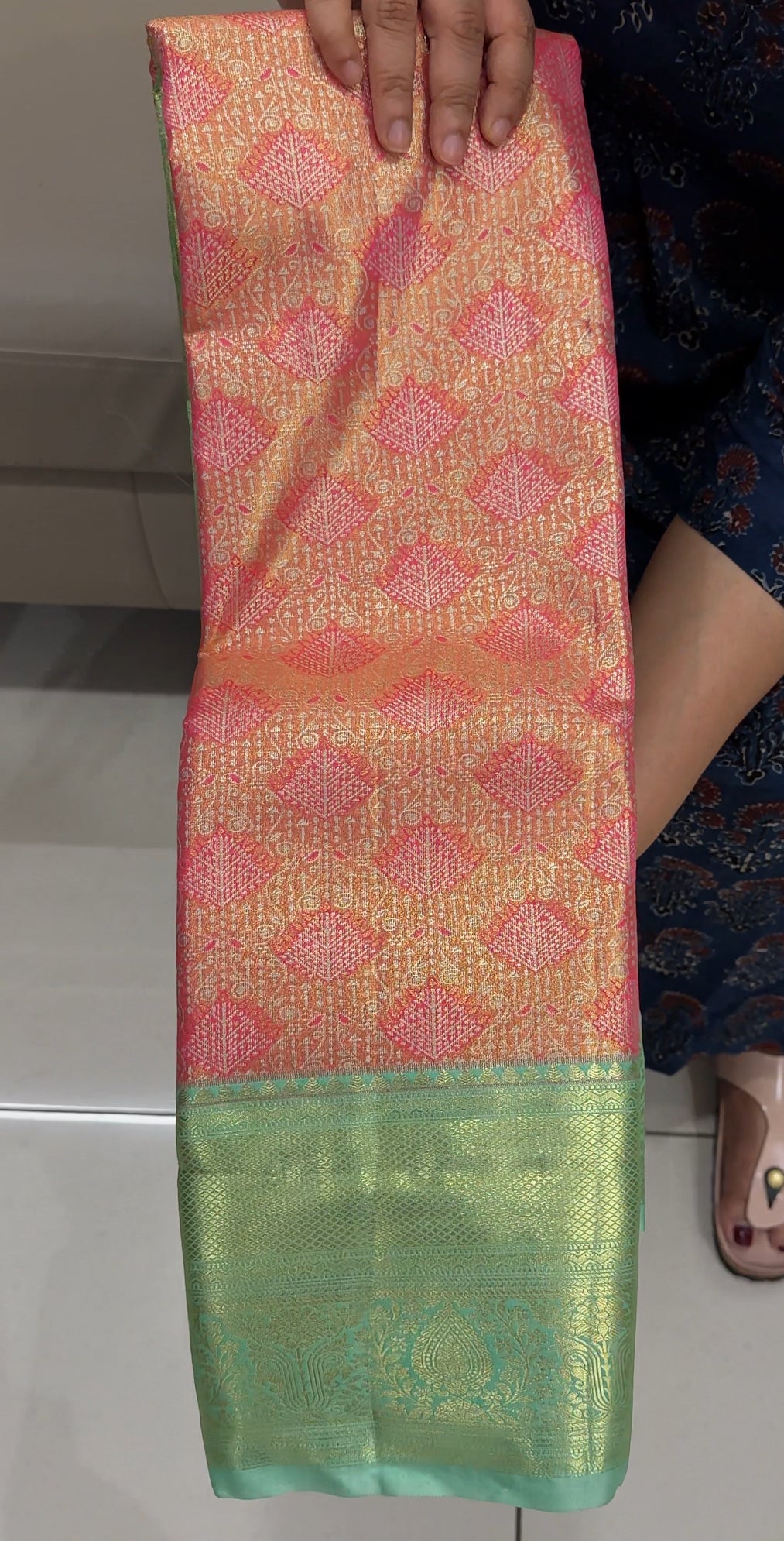 BROCADE KANCHIPURAM SILK SAREES - IHA 26854