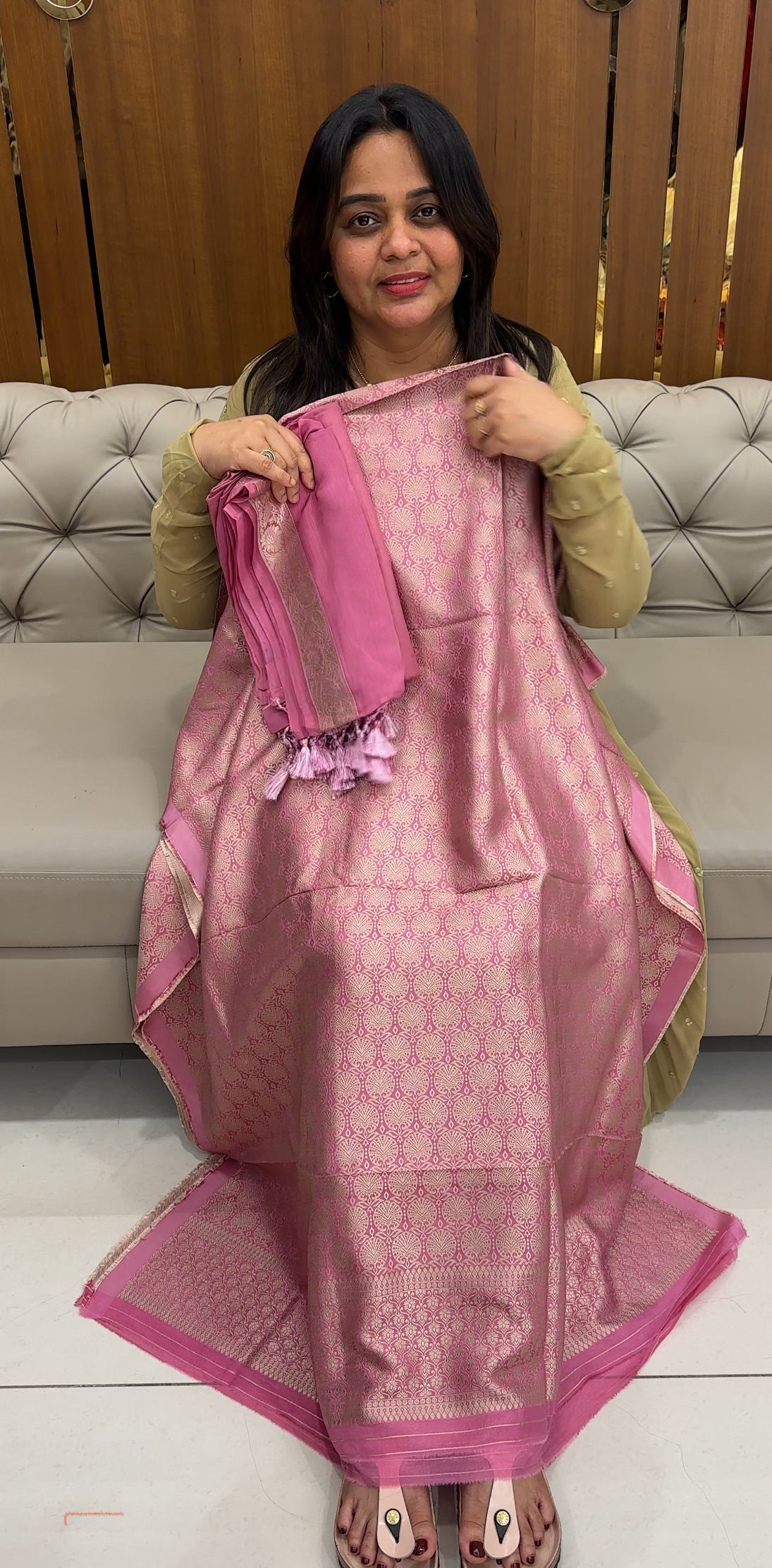 KATAN BANARASI SALWAR SUITS - IHA 27042