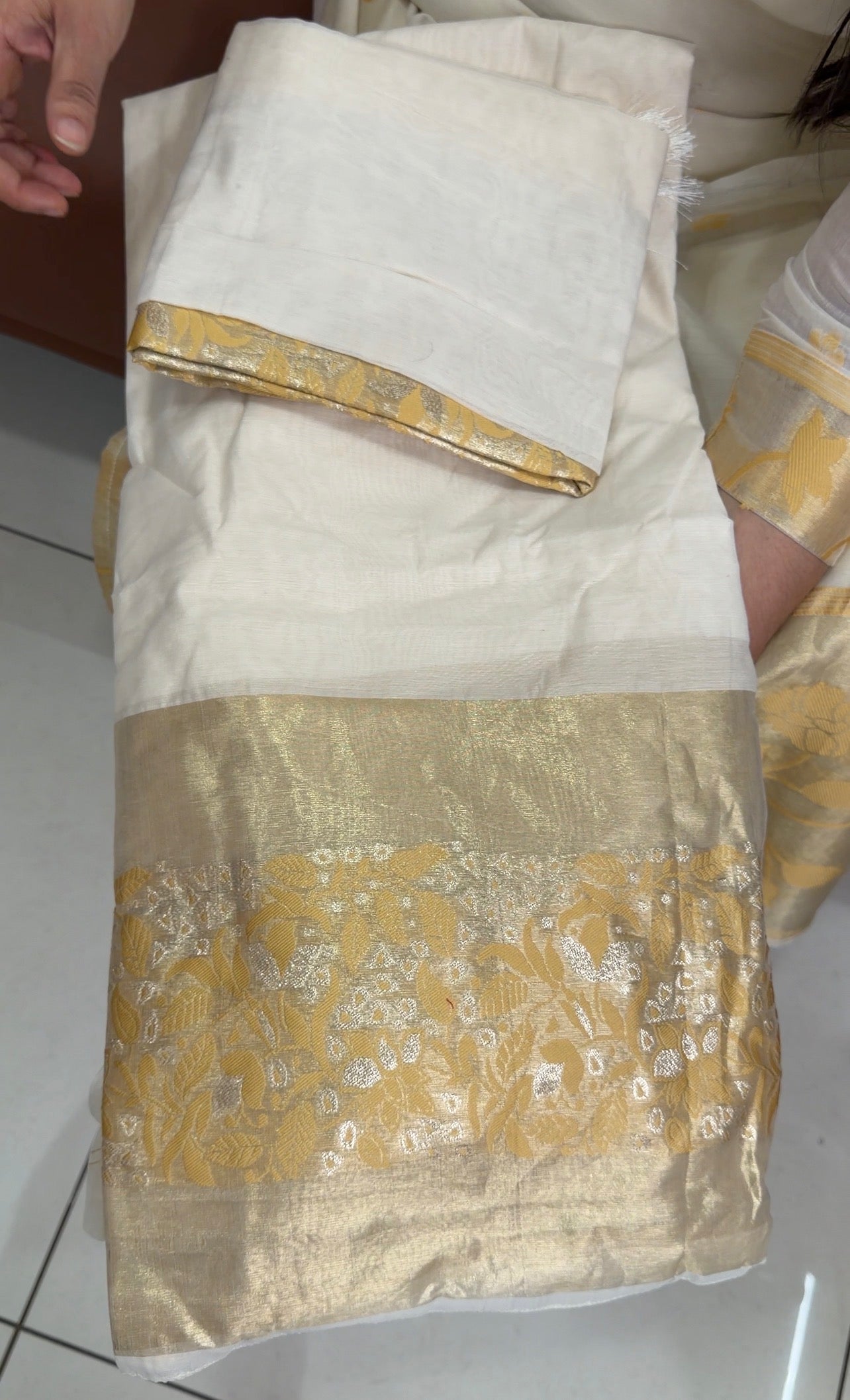 JAMDANI UNSTITCHED SALWAR SUITS - IHA 34345