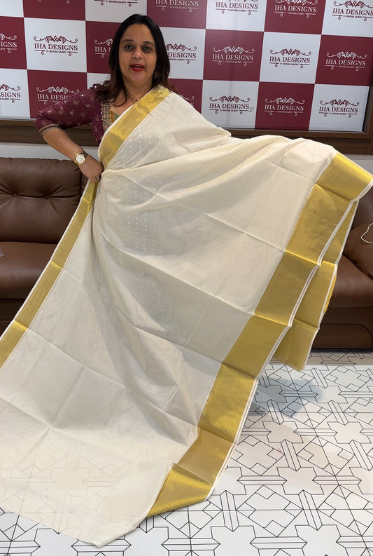 COTTON HANDLOOM SAREES - IHA 15815