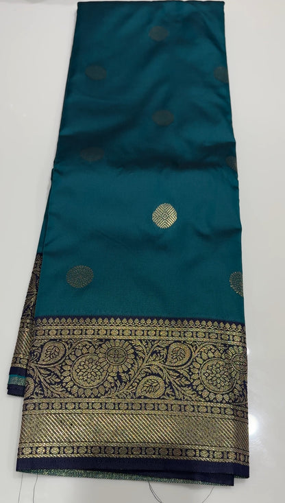 SEMI KANCHIPURAM SAREES - IHA 17198