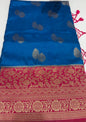 SEMI BANARASI SAREES - IHA 17462