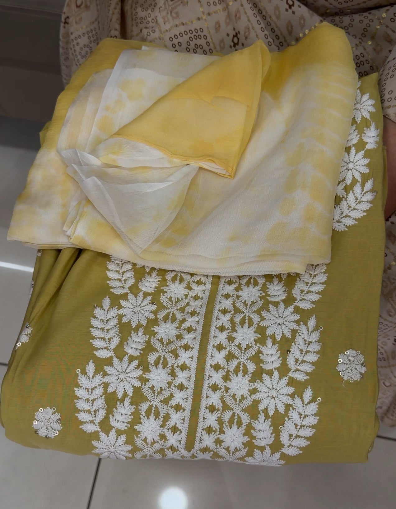 FORWARD LUCKNOWI CHIKANKARI UNSTITCHED SALWAR SUITS - IHA 29865