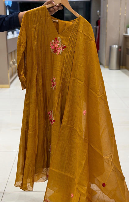 PARTY WEAR TOP,BOTTOM AND DUPATTA - IHA 35423